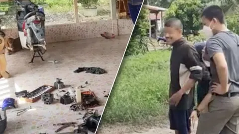 ดูดแล้วดีด หนุ่มเสพยาบ้า เกิดขยัน ไล่ถอดเครื่องรถจยย.เพื่อนบ้านมาล้าง