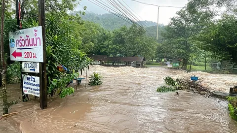 น้ำป่าถล่ม (คลิป)