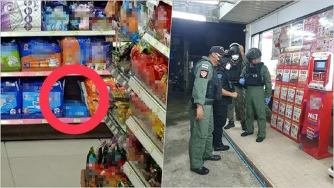 โจรใต้ป่วนที่ยี่งอ ลอบวางบึมในร้านสะดวกซื้อ โชคดีลืมเปิดสวิตช์ให้ทำงาน