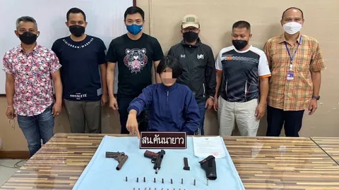 จับหนุ่ม 19 ขายปืนให้ "นักเรียนช่างกล" ผ่านเฟซบุ๊ก ได้ของกลาง 2 กระบอก