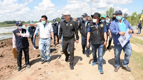 อธิบดีกรมชลฯ เร่งซ่อมทำนบดินอ่างเก็บน้ำลำตะโคงบุรีรัมย์ หวั่นกระทบปชช.