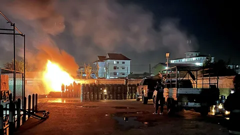 บึมโรงงานก๊าซ (คลิป)