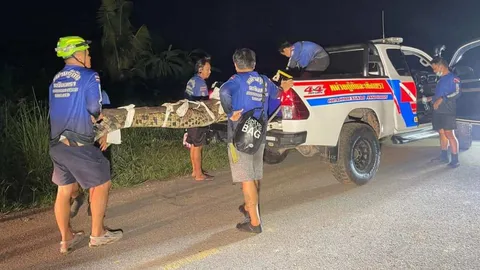 กู้ภัยฉะเชิงเทราจับจระเข้กัดหมาสาหัสได้แล้ว เจ้าของเผยตี๋ใหญ่ตายเมื่อเช้า