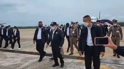 คอหวยตาไว ส่องเลขหางเครื่องบิน-ทะเบียนรถ "ประวิตร" ลงพื้นที่กระบี่