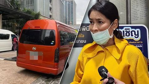 แม่มาร์กี้ ไม่ยอมหลังเจอรถตู้จอดทางเท้าถอยเบียด เข้าแจ้งความเอาผิด 