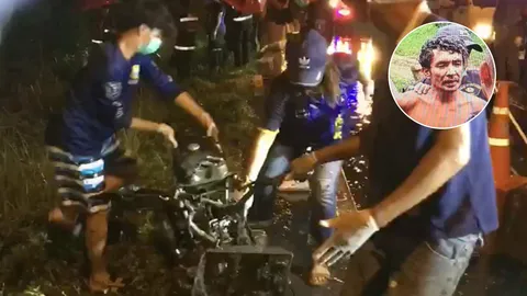 โหดฆ่า 3 ศพ นักเรียน ม.6 จยย.ชนรถเก๋ง คนขับเมายาบ้าลงมายิงทิ้ง 