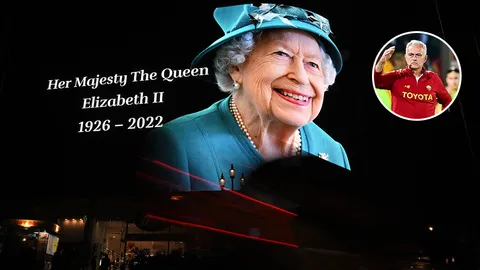 สตรีผู้ยิ่งใหญ่ "มูรินโญ" ร่วมอาลัย "ควีนเอลิซาเบธ" หลังเกมยูโรปาลีกที่บัลแกเรีย