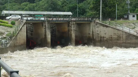 เขื่อนวังร่มเกล้าเพิ่มการระบายน้ำ รองรับมวลน้ำจากคลองโพธิ์ และ อช.แม่วงก์