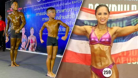 ฮือฮา หนุ่มน้อยฝาแฝด ชนะเพาะกาย มีคุณแม่เป็นแชมป์เอเชีย (คลิป)