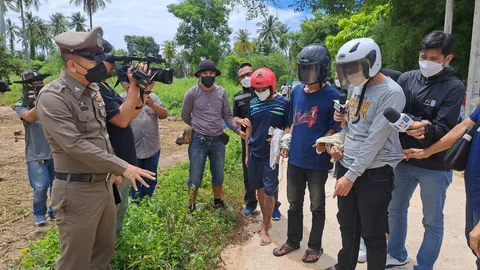 ตร.คุม 3 โจ๋ อุ้มฆ่าเด็ก 14 เค้นที่ซ่อนทอง ทำแผน ก่อนไปตายที่บ้าน