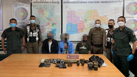 ตำรวจนครปฐม จับ 3 ผู้ต้องหาลอบขนระเบิด-เครื่องกระสุน ส่งขายชายแดนเมียนมา