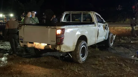 กระบะฝ่าด่านแหกโค้งที่แม่สรวย พบยาบ้าร่วม 5 ล้านเม็ด จับคนขับรถนำ 1 ราย