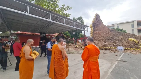 พระธาตุเจดีย์ 522 ปีถล่ม ยันไม่เกี่ยวกับอาเพศ เกิดจากภัยธรรมชาติ