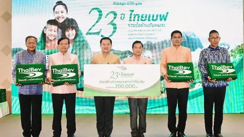 ไทยเบฟเวอเรจ มอบผ้าห่มผืนเขียวรักษ์โลก ในโครงการ “ไทยเบฟรวมใจต้านภัยหนาว” 