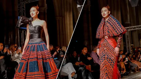 แพนเค้ก สวยปังสุดๆ เดินแบบที่ปารีส พรีเซนต์ผ้าไทยบนรันเวย์ระดับโลก (คลิป)