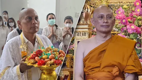 "พล.ต.อ.วิระชัย ทรงเมตตา" โกนหัวบวชแล้ววัดโพธิ์ ยังไม่มีกำหนดสึก