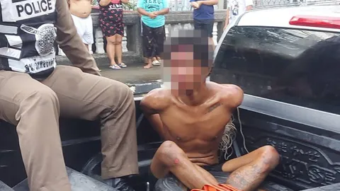 "เลี้ยงเสียข้าวสุก" หลานคลั่งยา คว้ามีดปาดคอ ลุงป่วยติดเตียงตายสยอง