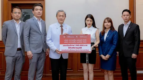 "นันทมาลี ภิรมย์ภักดี" มอบเงินบริจาคจำนวน 1,100,000 บาท ให้ศิริราชมูลนิธิ