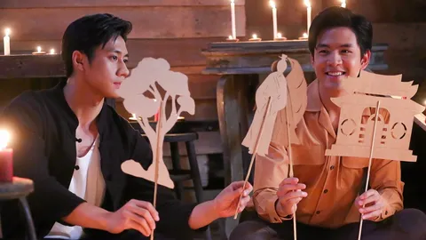 "ฟิล์ม-แจม" เคมีดีต่อใจฟินไม่ไหว สื่อรักหวานผ่านชักหุ่นเงาเล่านิทานใน “คุณชาย”