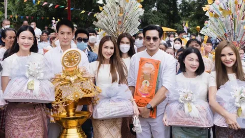 เปิดตัวเลขยอดกฐิน เนย โชติกา หลายคนร่วมอนุโมทนาสาธุ