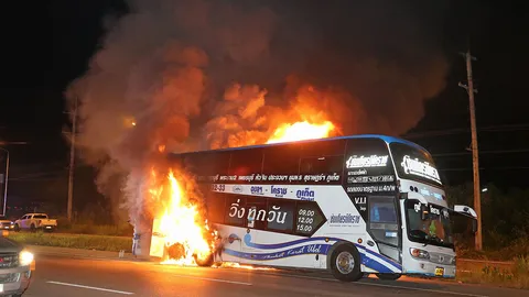 ไหม้รถทัวร์ 