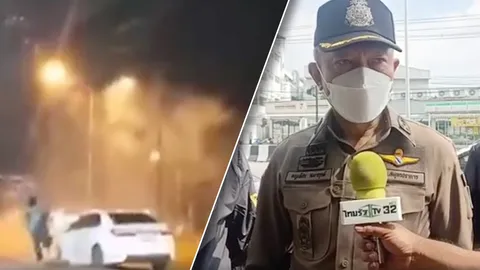 ไม่สนกฎหมาย วัยรุ่นเลือดร้อน ยกพวกเปิดศึกปาระเบิดใส่กันกลางถนน ชาวบ้านผวา (คลิป)