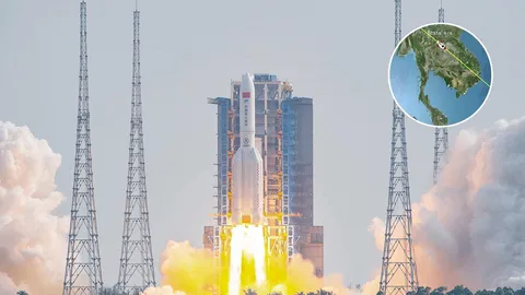 เตือนชิ้นส่วนจรวดตก 5 พ.ย. โคจรผ่าน 11 จังหวัดของไทย บ่ายวันนี้