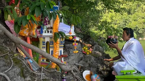 ค้นหาร่าง "น้องมาวิน" วันที่ 11 "อาจารย์เจ" ทำพิธีบวงสรวงไหว้ศาลปู่อินคา