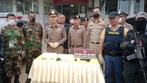 ตร. ตั้ง 6 ข้อหาหนัก พ.อ.ทหารเขมร พกปืนซิ่งแหกด่านชายแดน เข้าไทย