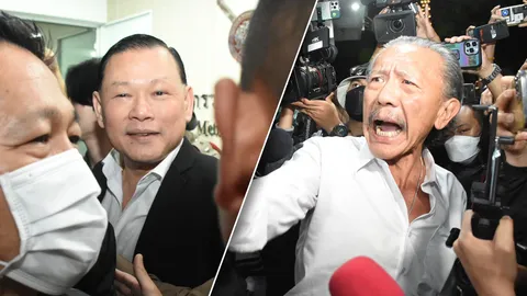 ชูวิทย์ปรี่ประจันหน้าสันธนะ หวิดวางมวยปมต่างฝ่ายแจ้งความ ตร.แยกคนละมุม (คลิป)