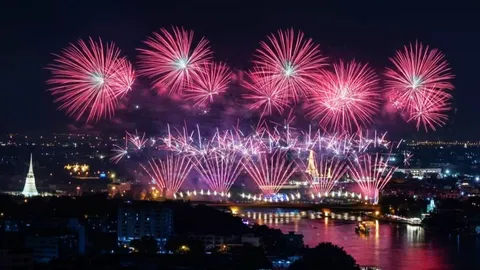 เช็ก 6 จุด แสดงแสงสี “วิจิตร เจ้าพระยา” พร้อมเพิ่มรอบพลุ รัฐบาลชวนชมฟรี