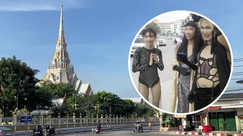 เอาผิดสาวสอง ให้ขอขมาหลวงพ่อโสธร 3 คนนุ่งหวิวถ่ายโฆษณาร้าน จยย.