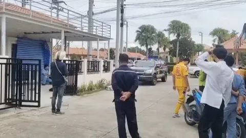 หนุ่มช่างตัดเหล็กทำบ้านที่ศรีราชา โดนใบหินเจียรกระเด็นปักอกดึงเองตายคาที่