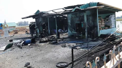 โรงงานพลุระเบิดที่สุพรรณฯ ตาย 1 ไฟลวกสาหัส 3 พบขออนุญาตทำถูกต้อง 