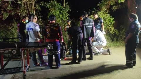 เซียนพระชะตาขาด เมากรึ่มขี่ จยย.ใกล้ถึงบ้าน ชนต้นไม้คอหักดับสยอง