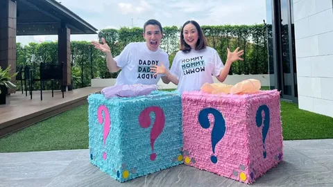 นิว ชัยพล ทำคลิปเฉลยเพศลูกในท้อง เมษา คนบันเทิงร่วมทายเพียบ