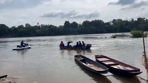 สลดเด็ก ป.6 เมืองกาญจน์นัดกันไปเล่นน้ำวันหยุด จมแม่กลองดับ 1 รอด 4 คน