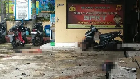 บึมฆ่าตัวตายในสถานีตำรวจอินโดฯ ดับ 2 เจ็บ 8