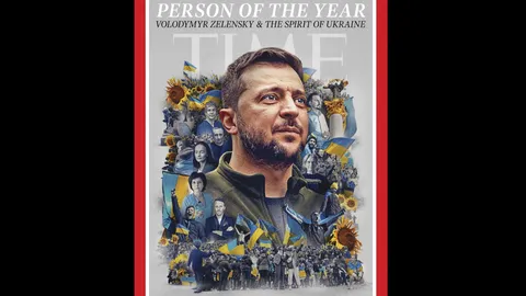 ไทม์ยก เซเลนสกีและจิตวิญญาณแห่งยูเครน เป็นบุคคคลแห่งปี 2022