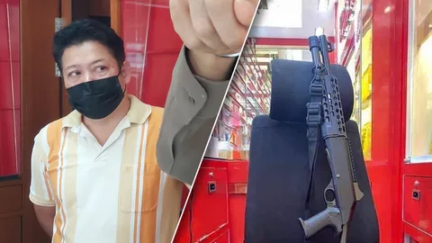 กรรมสนอง โจรที่บาดเจ็บเคยปล้นทอง 182 บาท ชมเจ้าของร้าน "ยิงได้เยี่ยม" (คลิป)