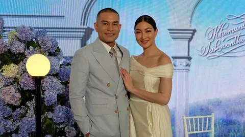 "แพนเค้ก" วิวาห์ นัยน์ตา 2 ชั้น ควง "สารวัตรหมี" สามี ฉลองสมรส ยังไม่ปั๊มลูก (คลิป)