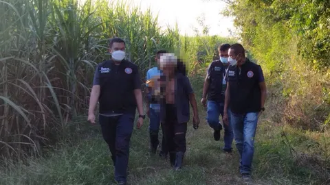 น้าเขยเอามีดฟันกดหน้าหลานเขยจมเลนตาย อ้างแค้นปล่อยน้ำท่วมข้าวรอเกี่ยว