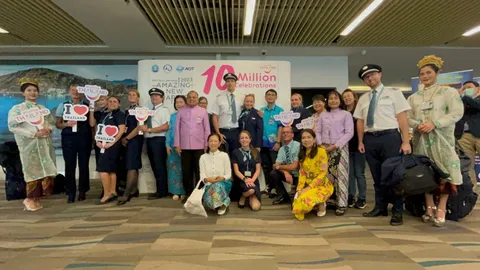 ภูเก็ตฉลองนักท่องเที่ยวครบ 10 ล้าน รับเที่ยวบินจากอินเดีย เกาหลี อังกฤษ