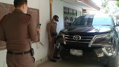 หลานขับฟอร์จูนเนอร์เข้าโรงจอด ทับหัวน้าสาววัย 74 ดับคาบ้าน