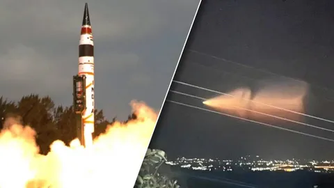 อานุภาพจรวดขีปนาวุธ อัคนี 5 อินเดียทดสอบยิง ที่มาลำแสงประหลาดโผล่ในไทย