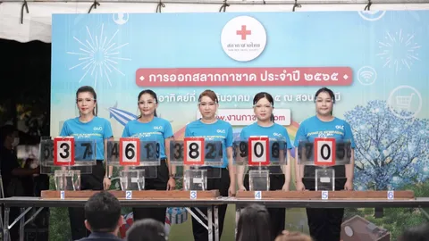 ตรวจผลสลากกาชาด กรมการพัฒนาชุมชน ประจำปี 2565