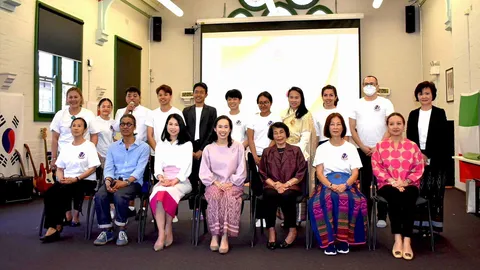 หัทยา คูสกุล กสญ.นครซิดนีย์ เป็นประธานเปิดภาคเรียน ร.ร.ภาษาไทยวัดพุทธรังษี