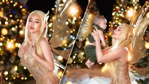 ดิว อริสรา สวยตะลึงมากกับลุคภูตสาวสวย มี น้องไซลาส เป็นภูตตัวจิ๋ว