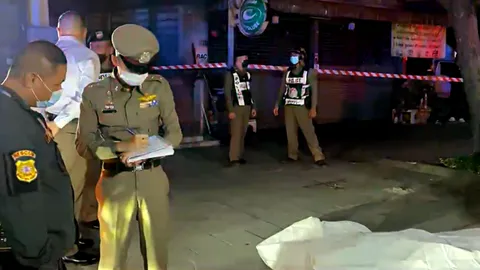 หนุ่มมีประวัติ ขี่จยย.ผ่านหน้าวัด โดนกระสุนปริศนาเจาะหัวดับ