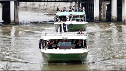 “ชัชชาติ” โต้ไม่สานต่องาน “อัศวิน” ยัน กทม. ยังไม่หยุดเดินเรือคลองผดุงฯ